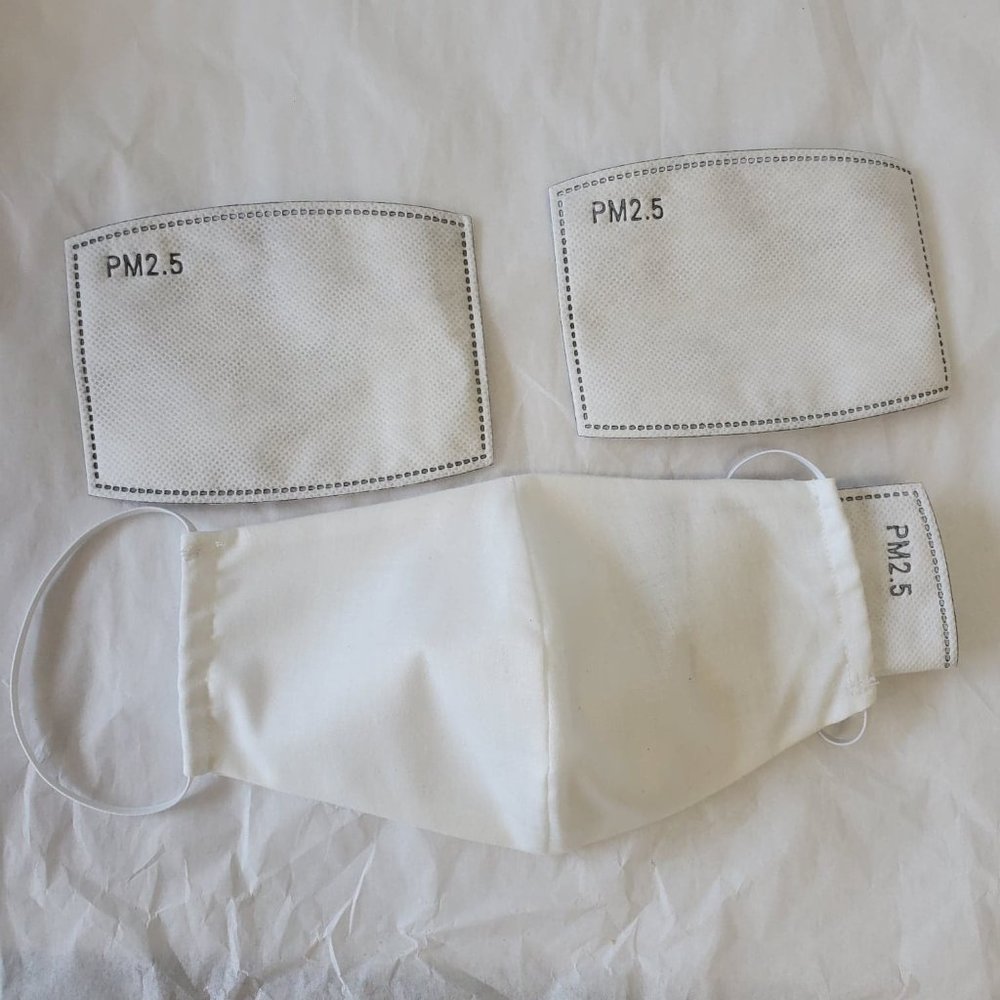 Face mask with 3 filters included
